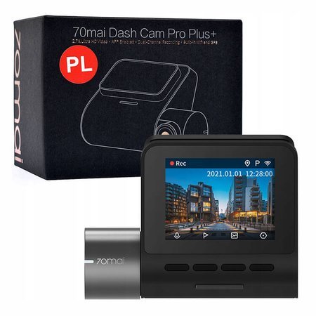 70mai Kamera Samochodowa Wideorejestrator Dash Cam Pro Plus A500S + Hardwire Kit