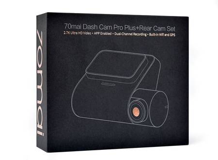 70mai Kamera samochodowa Dash Cam Pro Plus+ A500S + kamera cofania RC06 + świąteczne opakowanie