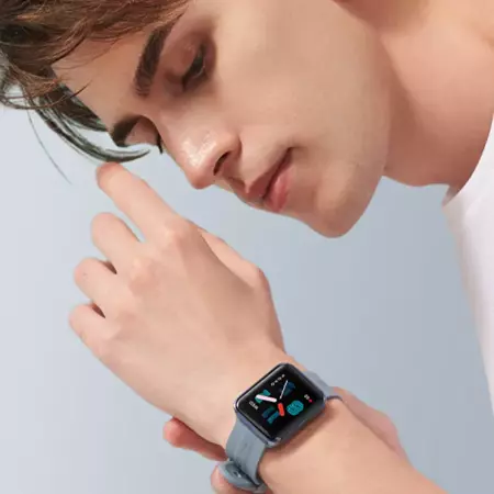 70mai Niebieski Smartwatch Zegarek sportowy Maimo Watch Flow + niebieski wymienny pasek
