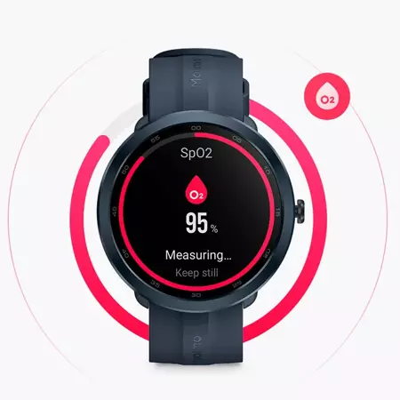 70mai Niebieski Smartwatch Zegarek sportowy Maimo Watch R GPS + świąteczne opakowanie