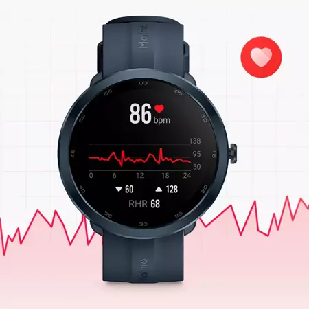 70mai Niebieski Smartwatch Zegarek sportowy Maimo Watch R GPS + świąteczne opakowanie