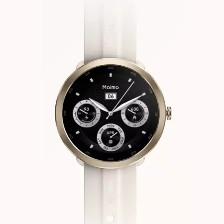 70mai Złoty Smartwatch Zegarek sportowy Maimo Watch R + Czarny wymienny pasek