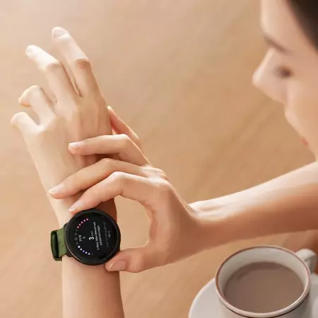 70mai Złoty Smartwatch Zegarek sportowy Maimo Watch R + Pomarańczowy wymienny pasek