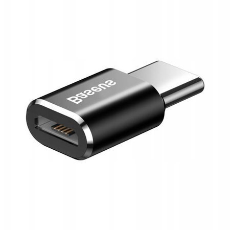Adapter BASEUS Micro USB to USB-C 2.4A Czarny
