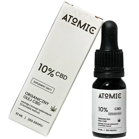 Atomic Organiczny olej konopny 10% CBD