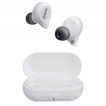 BOYA Białe Słuchawki bezprzewodowe Bluetooth AP1