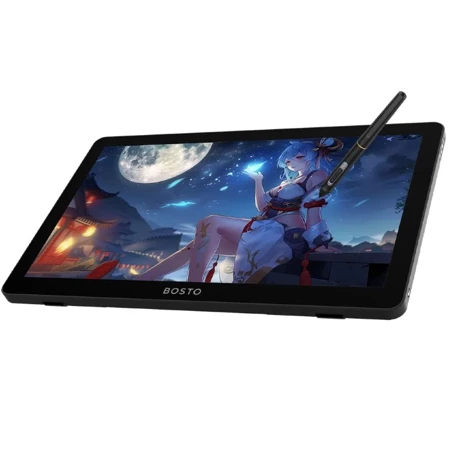 Bosto Dotykowy Tablet graficzny 2w1 Windows 11 Intel N100 RAM 16GB 512GB FHD 18.5'' LCD z piórem X6