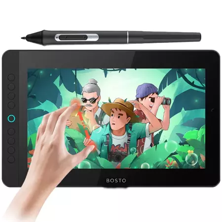 Bosto Tablet graficzny BT-12HDK-T 11.6'' LCD z panelem dotykowym piórem + świąteczne opakowanie