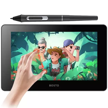 Bosto Tablet graficzny BT-12HDT 11.6'' LCD z dotykowym ekranem piórem + świąteczne opakowanie