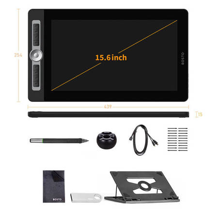 Bosto Tablet graficzny BT-16HD PRO 15,6" z piórem