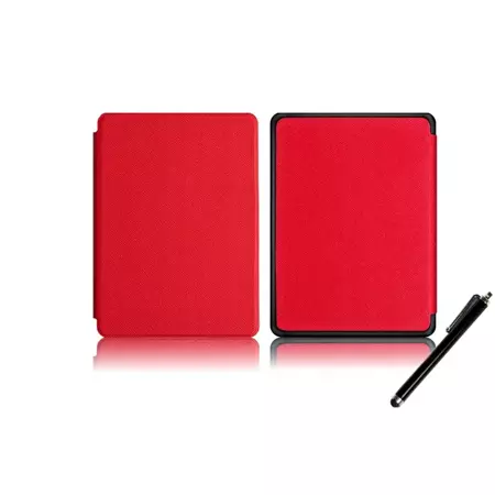 Czerwone Etui Pokrowiec Kindle Paperwhite 4 z rysikiem 
