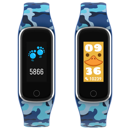 Denver Niebieski zegarek smartband dla dzieci BFK-312BU + świąteczne opakowanie