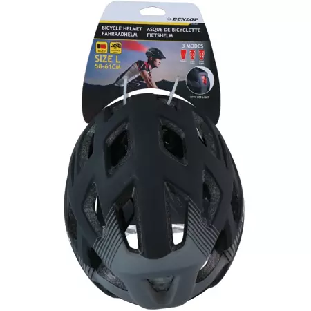 Dunlop Czarny Kask rowerowy L (58-61cm)