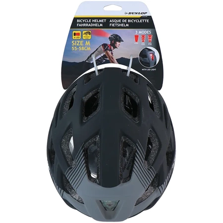 Dunlop Czarny Kask rowerowy M (55-58cm)