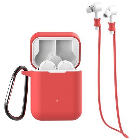 Etui silikonowe do słuchawek Xiaomi Mi AirDots Pro Czerwone