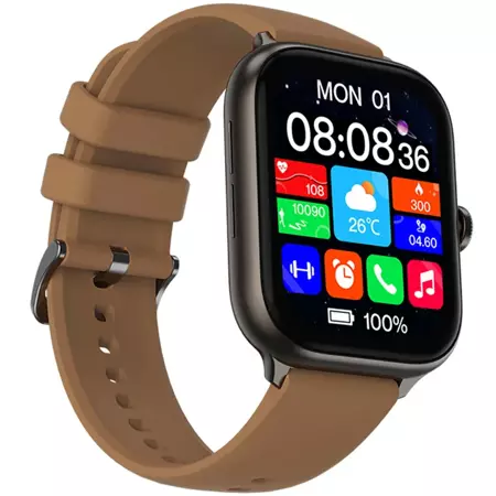 Imilab Brązowy Smartwatch Zegarek sportowy IMIKI ST1