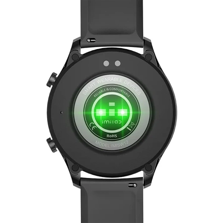 Imilab Czarny Smartwatch Zegarek sportowy W12