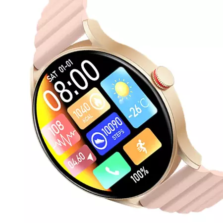 Imilab Różowy Smartwatch Zegarek sportowy IMIKI TG1