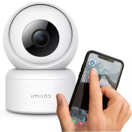 Imilab Wewnętrzna Kamera monitoring domowy C20 Pro + karta pamięci SanDisk 64GB