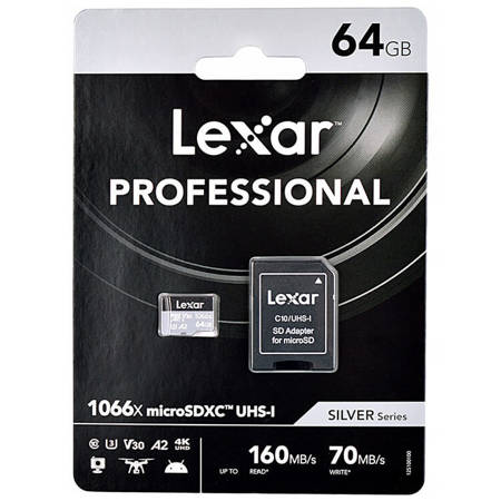 Karta pamięci Lexar Professional 64GB 1066x A2 V30 U3