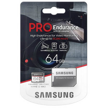 Karta pamięci SAMSUNG Pro Endurance MicroSDXC 64GB UHS-I 100MB/s