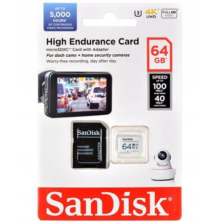 Karta pamięci SanDisk microSDXC 64GB HIGH ENDURANCE do monitoringu