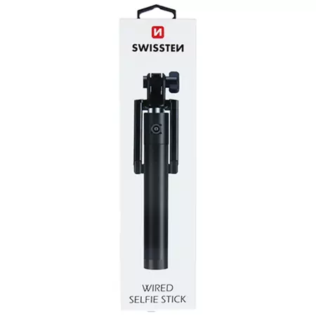 SWISSTEN Bluetooth Selfie Stick jack 3,5mm do 81cm