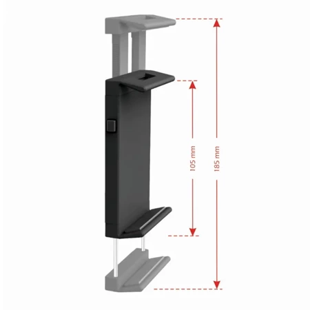 SWISSTEN Czarny uchwyt do telefonu tabletu na oparcie fotela S-GRIP T1-OP