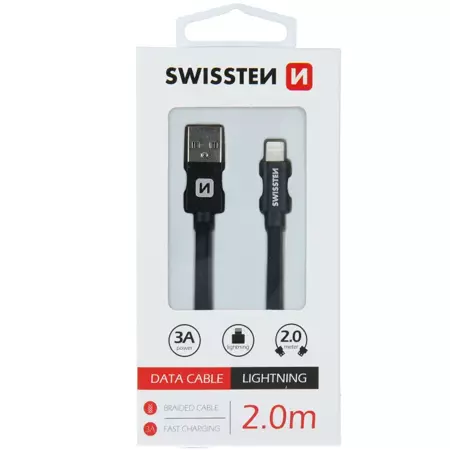 SWISSTEN Kabel USB- Lightning 2m 3A do iPhone