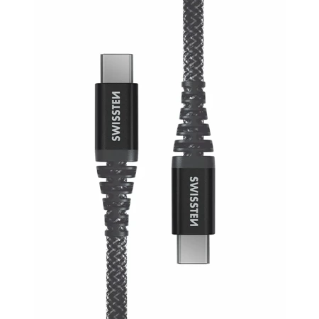 SWISSTEN Wytrzymały Kabel USB-C - USB-C 1,5m 3A