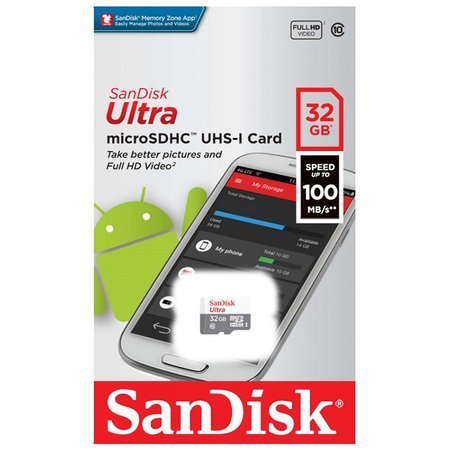 SanDisk Karta pamięci 32GB 100MB/s Ultra microSDHC