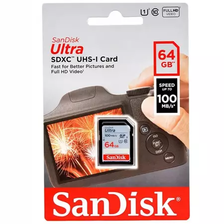 SanDisk Karta pamięci ULTRA SDXC 64GB 100MB/s C10 UHS-I