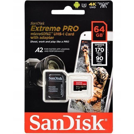SanDisk Karta pamięci V30 64GB Extreme Pro microSDXC