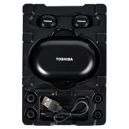 Toshiba Czarne bezprzewodowe Słuchawki BT900E