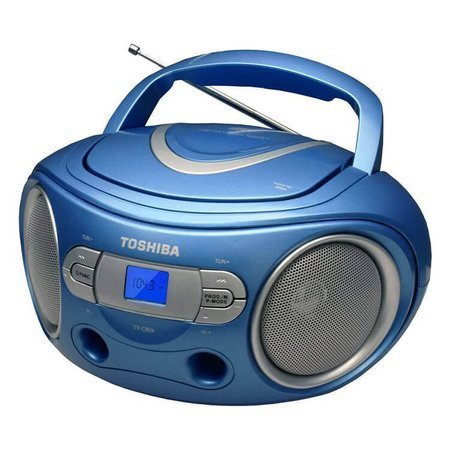 Toshiba Niebieski Radioodtwarzacz FM CD CRS9