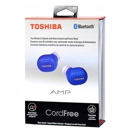 Toshiba Niebieskie bezprzewodowe Słuchawki BT900E 