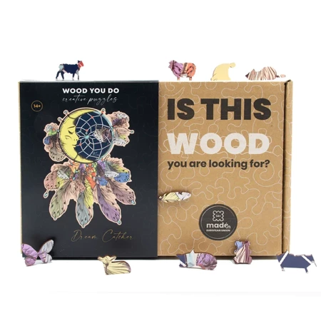 Wood You Do Puzzle drewniane Łapacz snów | Dreamcatcher | 240 elementów | A3