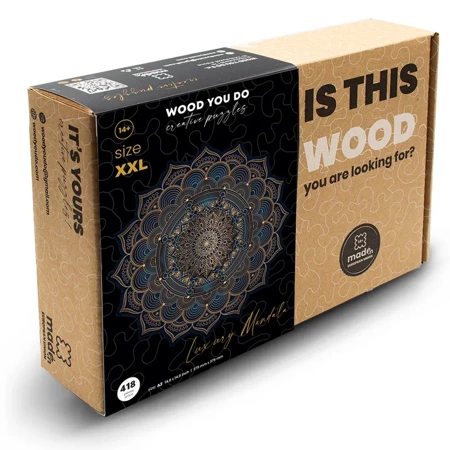 Wood You Do Puzzle drewniane Luksusowa Mandala | Luxury Mandala | 418 elementów | A2
