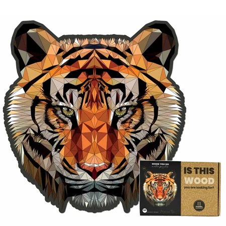 Wood You Do Puzzle drewniane Tygrys | Dangerous Tiger | 140 elementów | A4