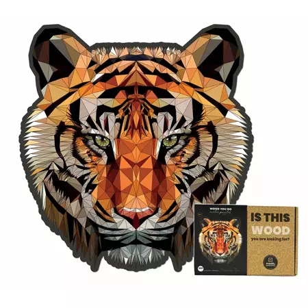 Wood You Do Puzzle drewniane Tygrys | Dangerous Tiger | 200 elementów | A3