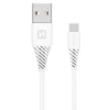 SWISSTEN Biały Kabel USB - USB-C 1,5m 7mm