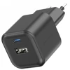 SWISSTEN Czarna Ładowarka sieciowa 20W QC USB-A PD USB-C 