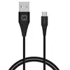 SWISSTEN Czarny Kabel USB - micro USB 1,5m 2,4A 9mm