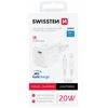 SWISSTEN Ładowarka sieciowa USB-C 20 W + kabel USB-C/Lightning