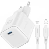 SWISSTEN Ładowarka sieciowa USB-C 20 W + kabel USB-C/Lightning