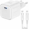 SWISSTEN Ładowarka sieciowa USB-C 35W + kabel USB-C/USB-C