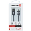 SWISSTEN Szary Kabel USB - USB-C 1,2m 3A